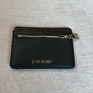 Steve Madden Black & Gold Card Holder